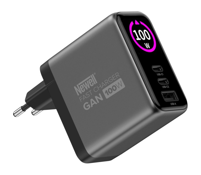 Ładowarka sieciowa Newell GaN 100 W TFT - EU_01_HD.jpg
