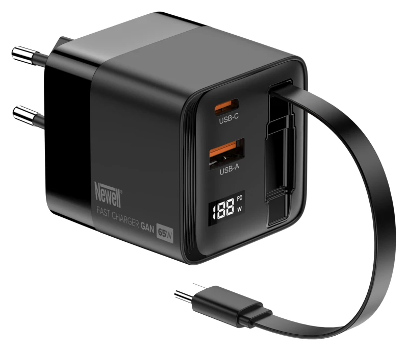 Ładowarka sieciowa Newell GaN 65 W LCD - EU_05_HD.jpg