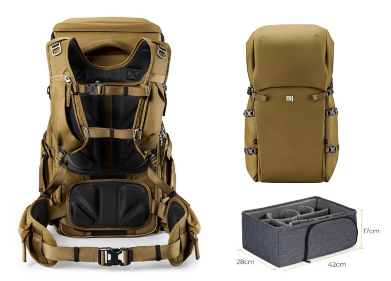 Plecak fotograficzny K&F Concept Star Wander 05 40 l - khaki_02_HD.jpg