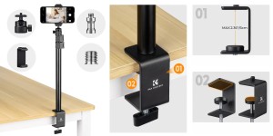 Grafika - Statyw biurkowy K&F Concept C-Clamp Desktop Stand_02.jpg