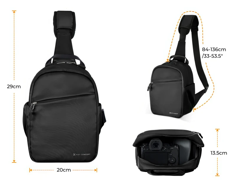 Torba fotograficzna K&F Concept Urban Wander 08 5 l - czarna_02_HD.jpg