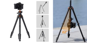 Grafika - Statyw K&F Concept O235A1 z głowicą kulową BH-40 i uchwytem na telefon_05.jpg