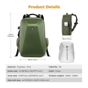 Plecak fotograficzny K&F Concept Nature Wander 22 l - zielony_14_HD.jpg