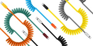 Grafika - Kabel Newell USB-C - USB-C 100 W, 1,5 m, silikonowy, spiralny, pomarańczowo-żółty_01.jpg