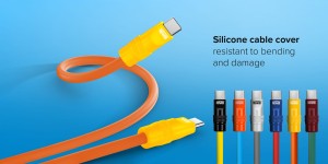 Grafika - Kabel Newell USB-C - USB-C 100 W, 1,5 m, silikonowy, spiralny, pomarańczowo-żółty_04.jpg