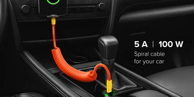Grafika - Kabel Newell USB-C - USB-C 100 W, 1,5 m, silikonowy, spiralny, pomarańczowo-żółty_06.jpg