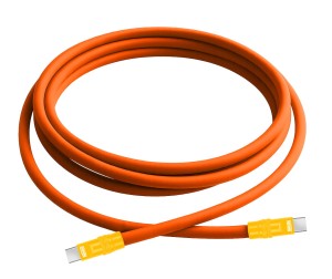 Kabel Newell USB-C - USB-C 100 W, 2 m, silikonowy, pomarańczowo-żółty_01_HD.jpg