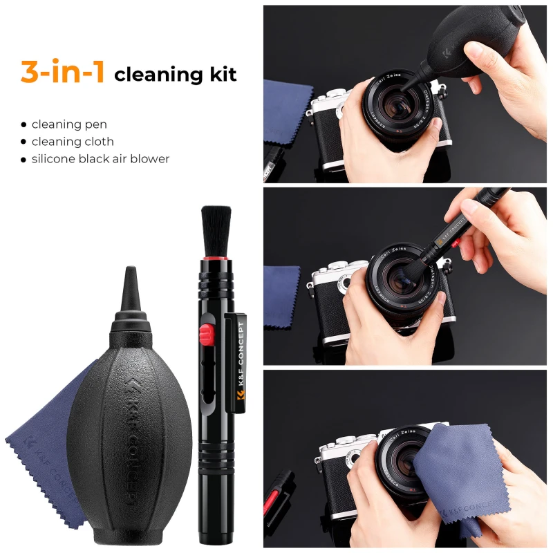 Zestaw czyszczący K&F Concept 3w1 - gruszka, mikrofibra, piórko fotograficzne_06_HD.jpg