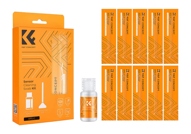 Zestaw czyszczący K&F Concept do matryc APS-C Sensor Cleaning Swab Kit_01_HD.jpg