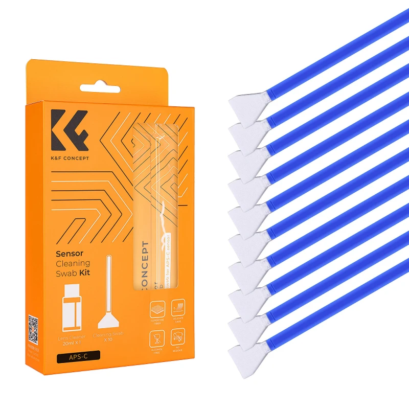 Zestaw czyszczący K&F Concept do matryc APS-C Sensor Cleaning Swab Kit_09_HD.jpg
