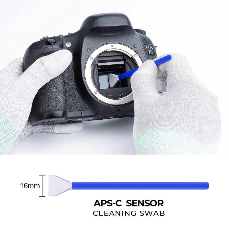 Zestaw czyszczący K&F Concept do matryc APS-C Sensor Cleaning Swab Kit_11_HD.jpg