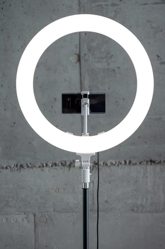 Lampa pierścieniowa LED Newell RL-18A - WB (3200 K - 5500 K) - Arctic White_11_HD.jpg