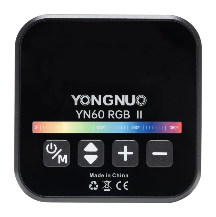 Lampa LED Yongnuo YN60 RGB II - WB (2500 K - 9900 K), czarna_02_HD.jpg