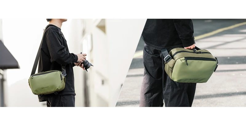 Grafika - Torba fotograficzna K&F Concept Alpha Sling Bag 10 l - zielona_08.jpg