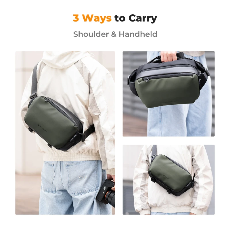 Torba fotograficzna K&F Concept Alpha Sling Bag 10 l - ciemnozielona_09_HD.jpg