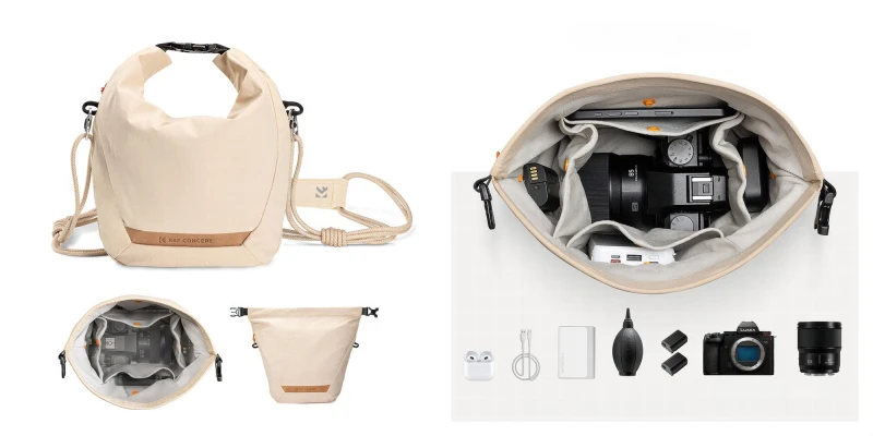 Grafika - Torba fotograficzna K&F Concept Urban Wander Sling U11 5 l - beżowa_09.jpg