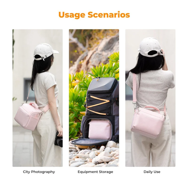 Torba fotograficzna K&F Concept Camera Sling Bag 5 l - różowa_08_HD.jpg