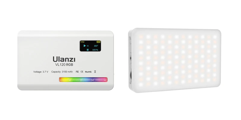 Grafika - Lampa LED Ulanzi VL120 - RGB, WB (2500 K - 9000 K), biała_01.jpg