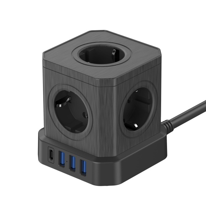 Kostka zasilająca Newell GaN Power Cube 9w1 - czarna_01_HD.jpg