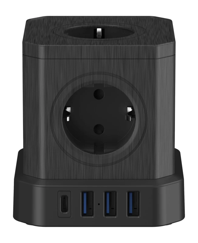Kostka zasilająca Newell GaN Power Cube 9w1 - czarna_02_HD.jpg