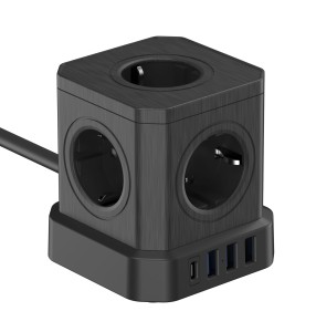 Kostka zasilająca Newell GaN Power Cube 9w1 - czarna_03_HD.jpg