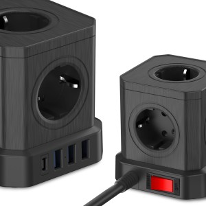 Kostka zasilająca Newell GaN Power Cube 9w1 - czarna_05_HD.jpg