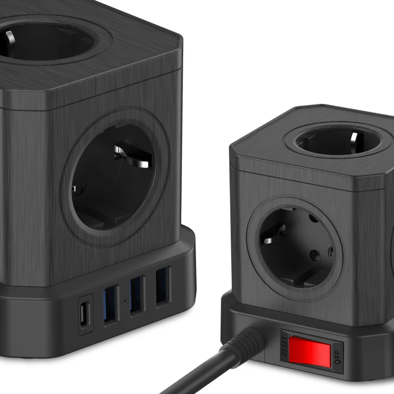 Kostka zasilająca Newell GaN Power Cube 9w1 - czarna_05_HD.jpg