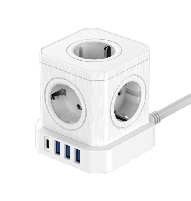 Kostka zasilająca Newell GaN Power Cube 9w1 - biała_01_HD.jpg