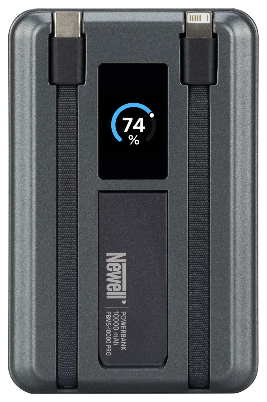 Power Bank Newell MS-10000 Pro MagSafe 10000 mAh Lightning, USB-C - szary_02_HD.jpg