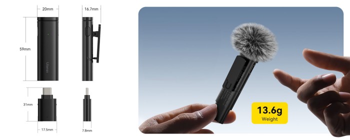 Grafika - Mikrofon bezprzewodowy Ulanzi WM-10-T - USB-C_02.jpg