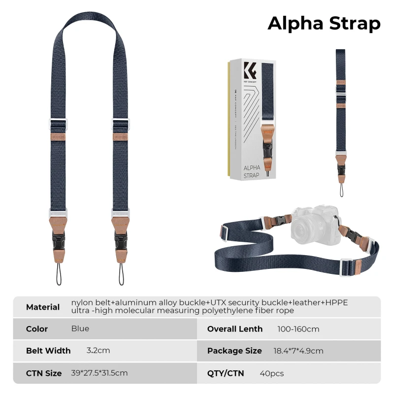 Pasek do aparatu K&F Concept Alpha Strap - ciemnoszary_14_HD.jpg