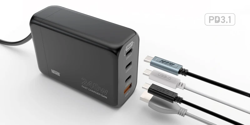 Grafika - Ładowarka sieciowa Newell GaN 240 W - EU_12.jpg