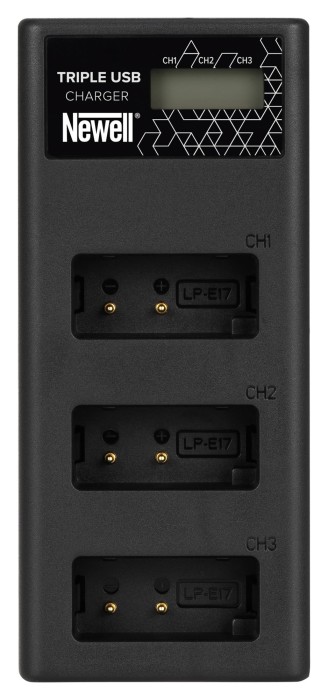 Ładowarka trzykanałowa Newell CD-USB-C do akumulatorów LP-E17 do Canon_04_HD.jpg