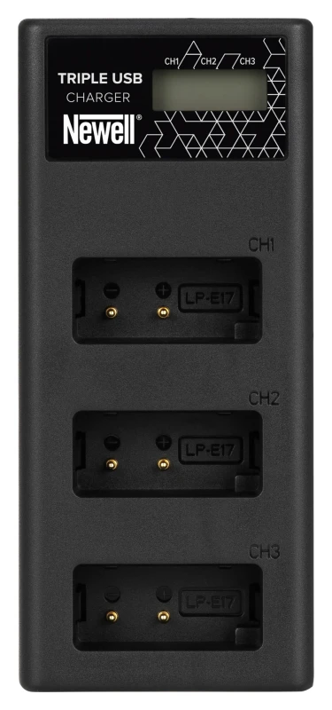 Ładowarka trzykanałowa Newell CD-USB-C do akumulatorów LP-E17 do Canon_04_HD.jpg
