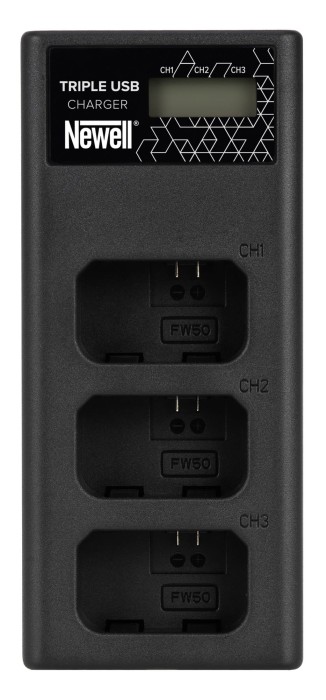 Ładowarka trzykanałowa Newell CD-USB-C do akumulatorów NP-FW50 do Sony_05_HD.jpg