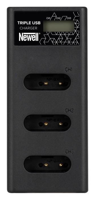 Ładowarka trzykanałowa Newell CD-USB-C do akumulatorów NP-BX1 do Sony_02_HD.jpg