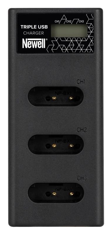 Ładowarka trzykanałowa Newell CD-USB-C do akumulatorów NP-BX1 do Sony_02_HD.jpg