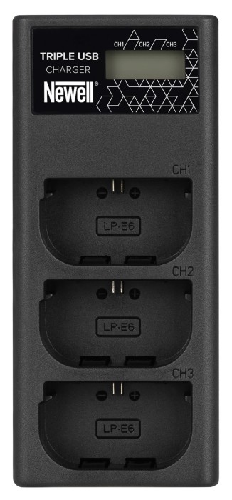 Ładowarka trzykanałowa Newell CD-USB-C do akumulatorów LP-E6 do Canon_03_HD.jpg