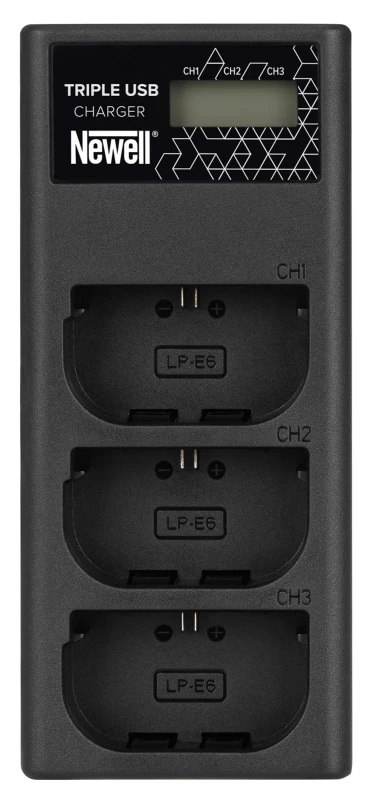 Ładowarka trzykanałowa Newell CD-USB-C do akumulatorów LP-E6 do Canon_03_HD.jpg