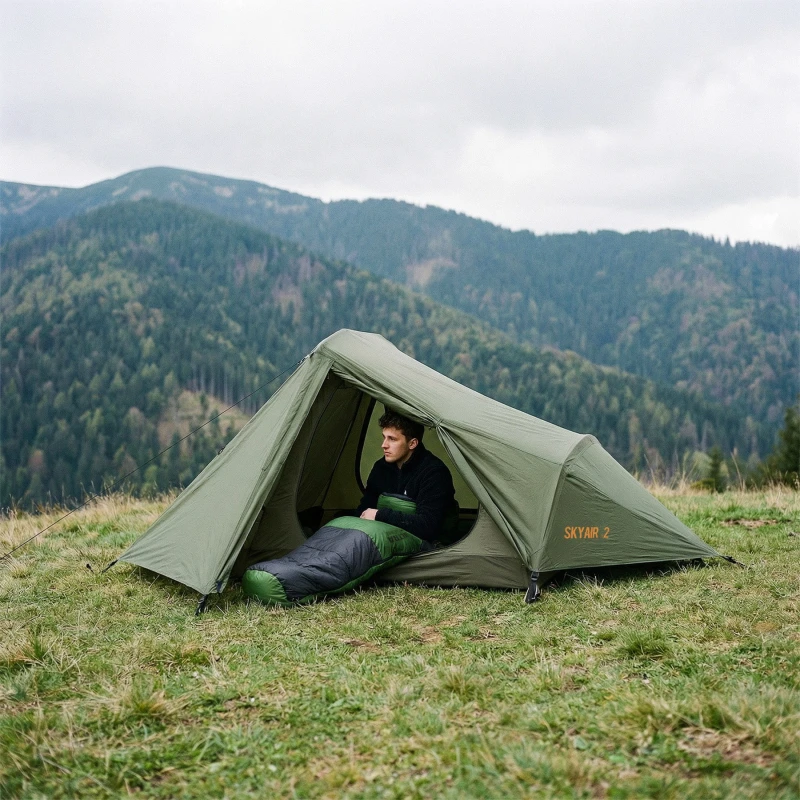 ŚPIWÓR NILS CAMP ULTRA LIGHT CZARNO-ZIELONY NC1705