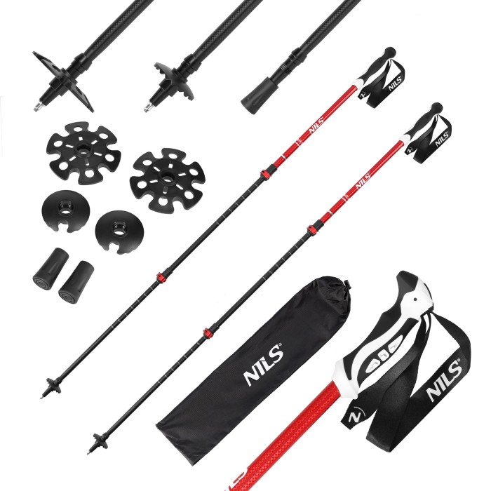 KIJE TREKKINGOWE ALUMINIOWE RED NILS TK8601
