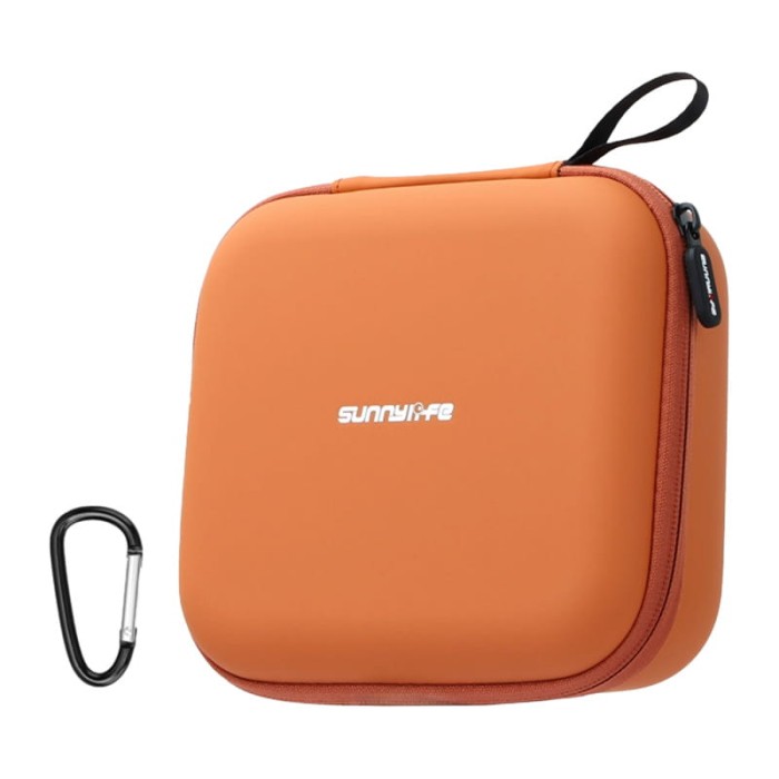 Etui skórzane Sunnylife z kieszenią z siatki do Neo 2 (pomarańczowe)
