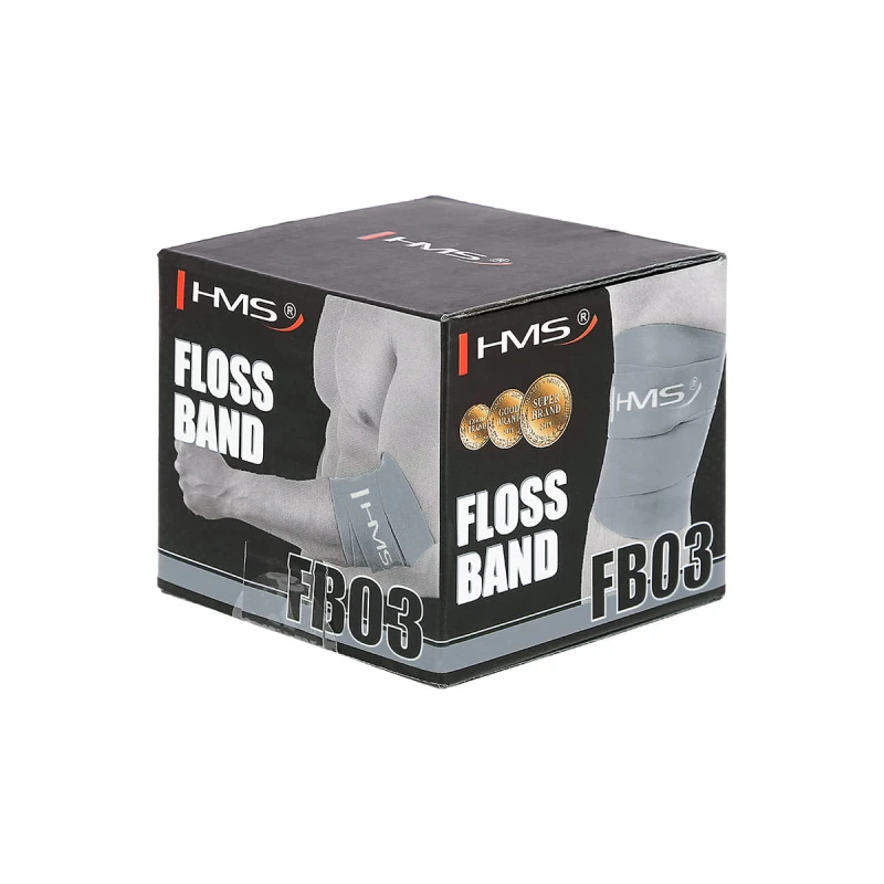 GUMA DO ĆWICZEŃ FLOSS BAND HMS FB03 GRAY 1.5 x 50 x 2080 MM