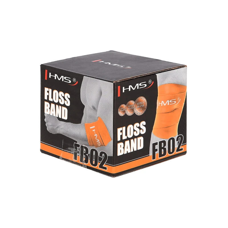 GUMA DO ĆWICZEŃ FLOSS BAND HMS FB02 ORANGE 1.0 x 50 x 2080 MM