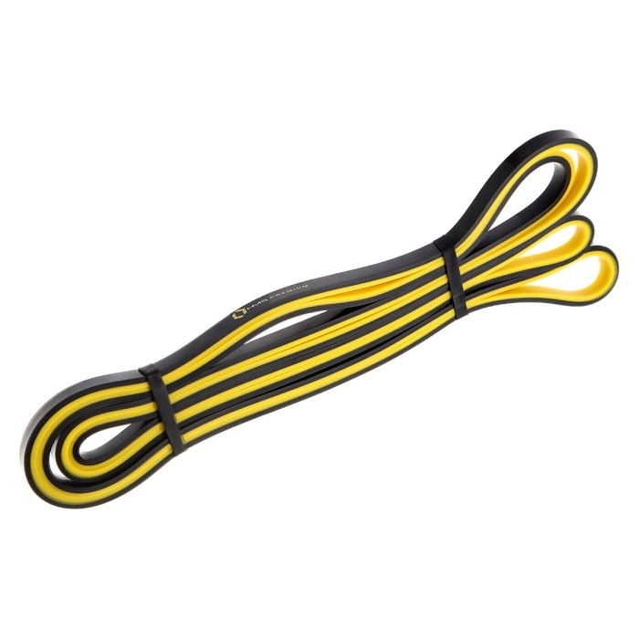 GUMA DO ĆWICZEŃ HMS PREMIUM GU06 ŻÓŁTO-CZARNA 9 x 5 x 2250 MM
