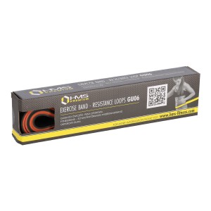 GUMA DO ĆWICZEŃ HMS GU06 POMARAŃCZOWO-CZARNA 29 x 5 x 2250 MM
