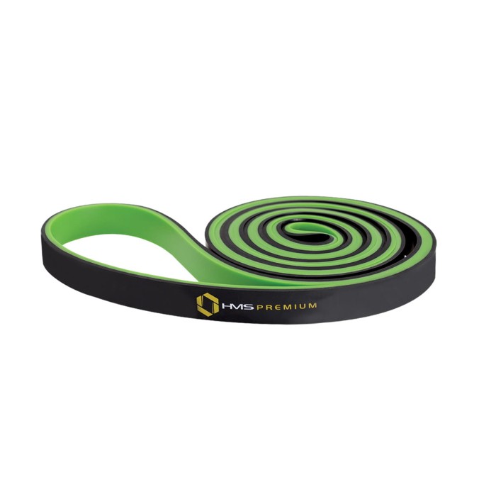 GUMA DO ĆWICZEŃ HMS GU06 ZIELONO-CZARNA 17 x 5 x 2250 MM