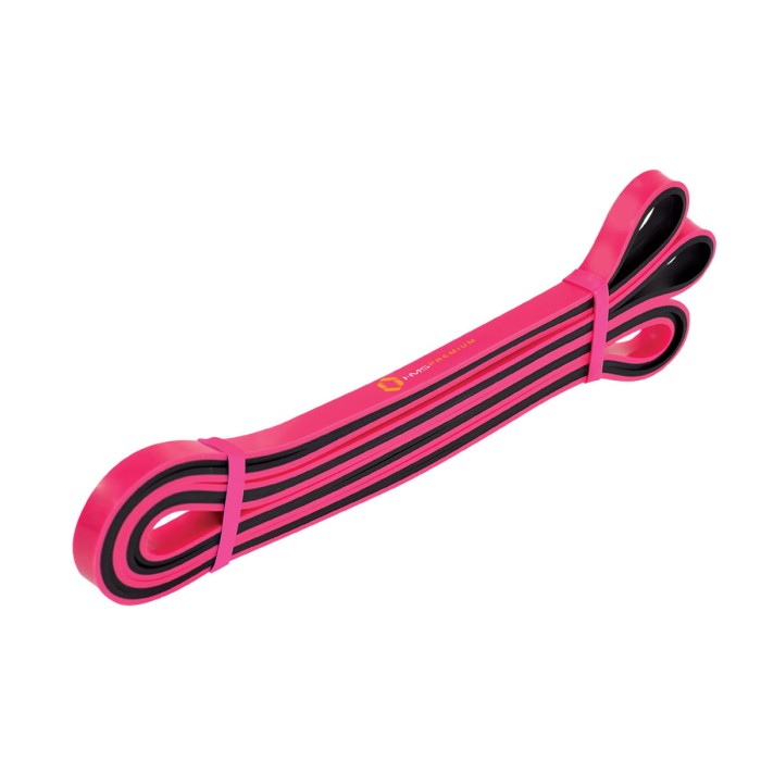 GUMA DO ĆWICZEŃ HMS GU06 RÓŻOWO-CZARNA 13 x 5 x 2250 MM