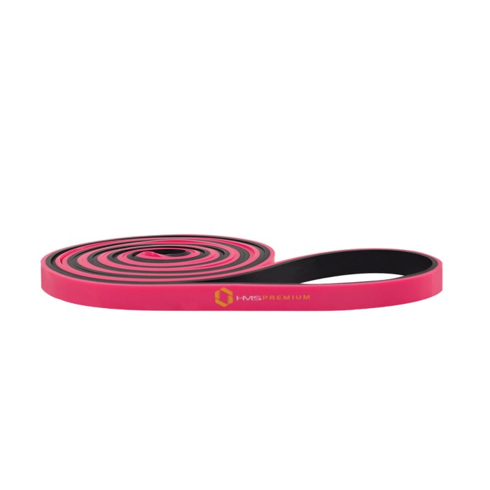 GUMA DO ĆWICZEŃ HMS GU06 RÓŻOWO-CZARNA 13 x 5 x 2250 MM
