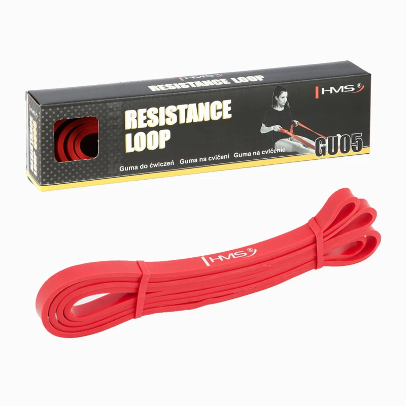 GUMA DO ĆWICZEŃ HMS GU05 RED 13 x 4.5 x 2080 MM